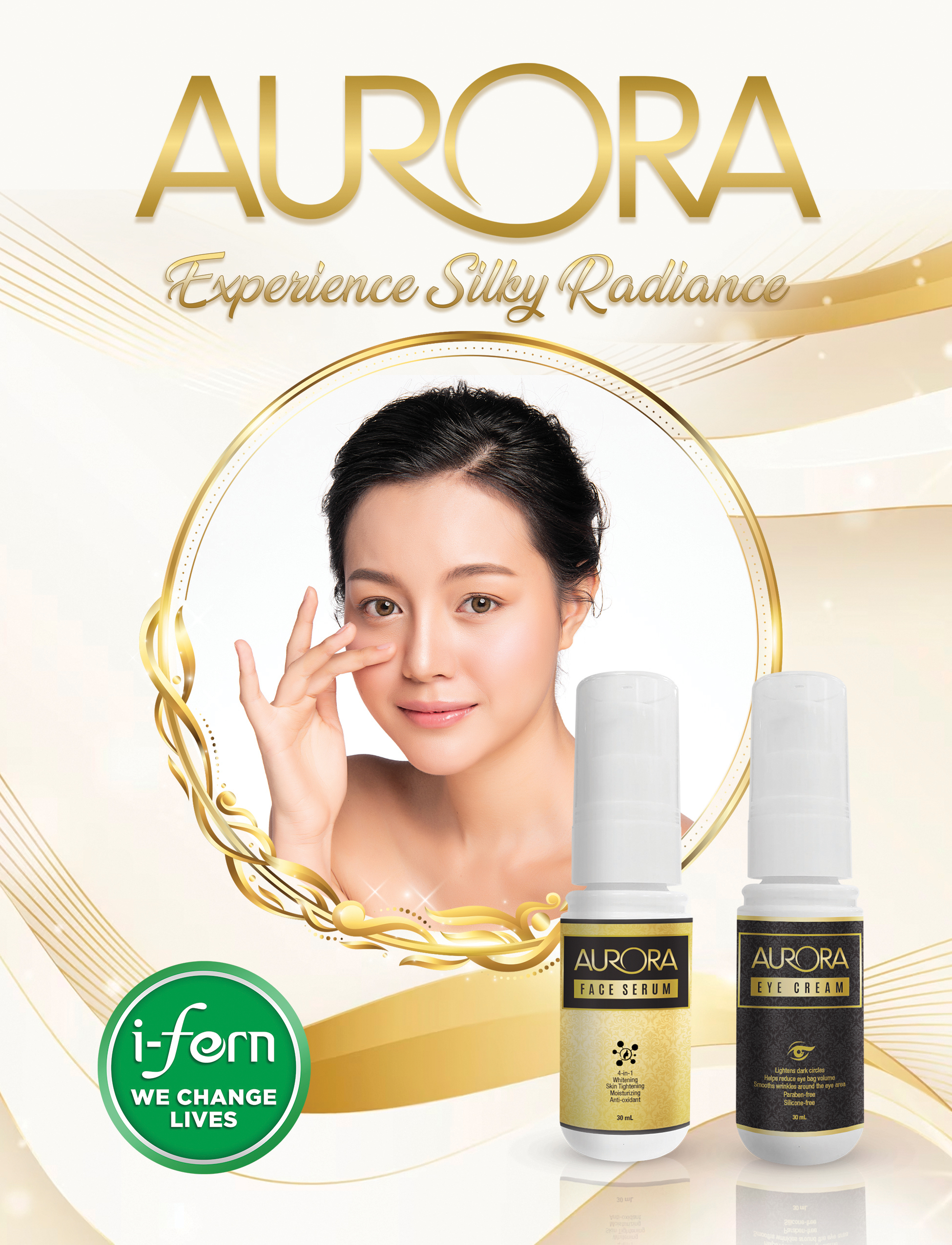 Aurora 4-in-1 Face Vitamin C Brightening Anti-Aging Serum