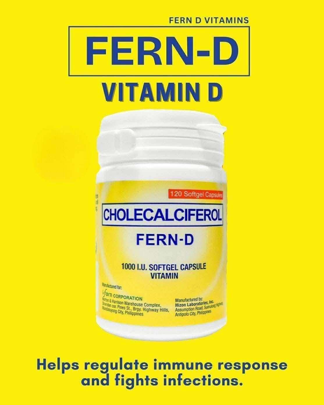 Fern-D Vitamin D 1000 IU Softgel Capsules